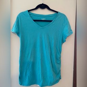 Comfy blue maternity tee